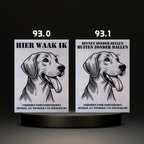 Waakbord Kant en klaar Eskimo & Spaniel & Fox & Basset