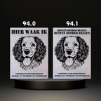 Waakbord Kant en klaar Eskimo & Spaniel & Fox & Basset