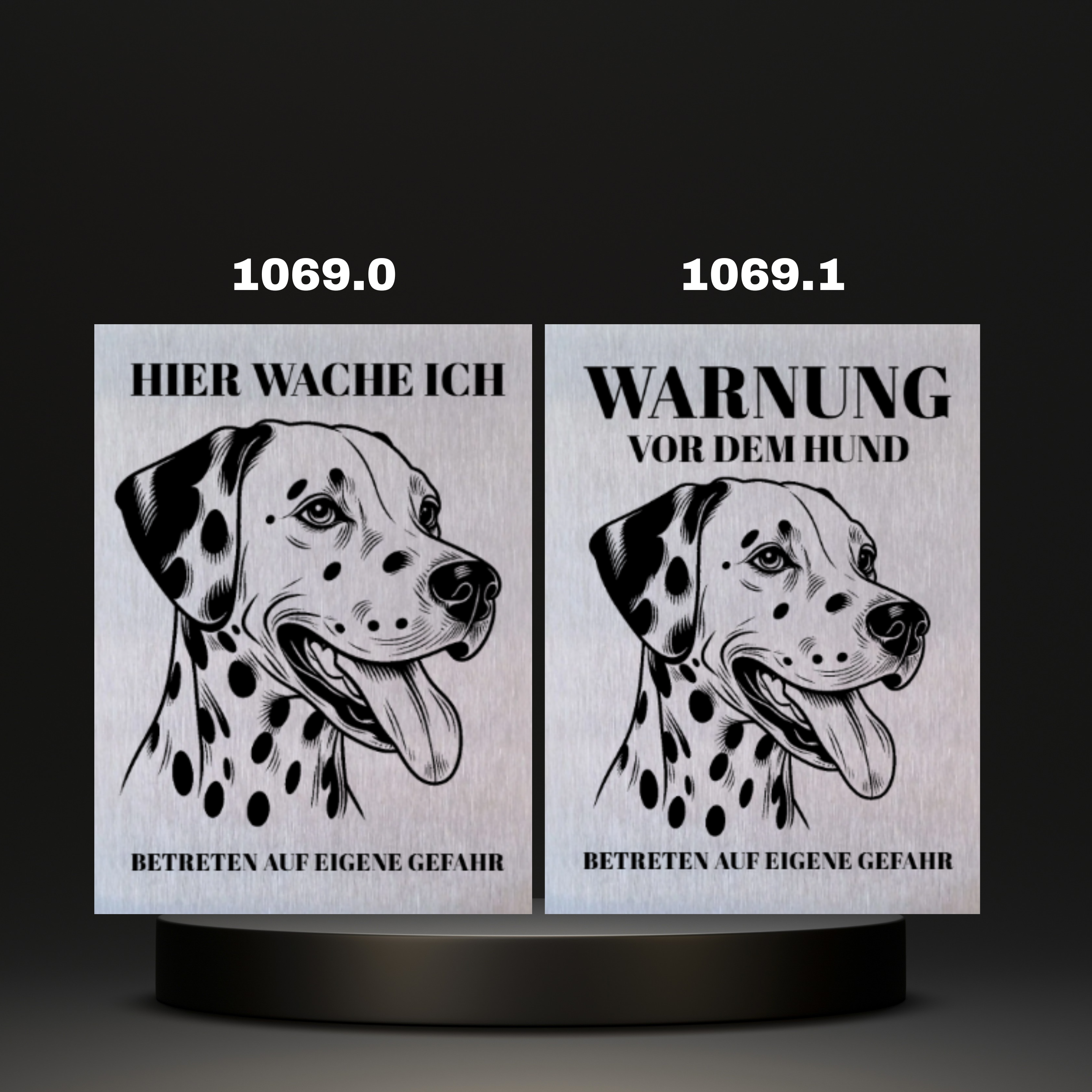 Warnshild Fertiges Design Doodle & Dalmatiner & Beagle & Leopard & Chowchow