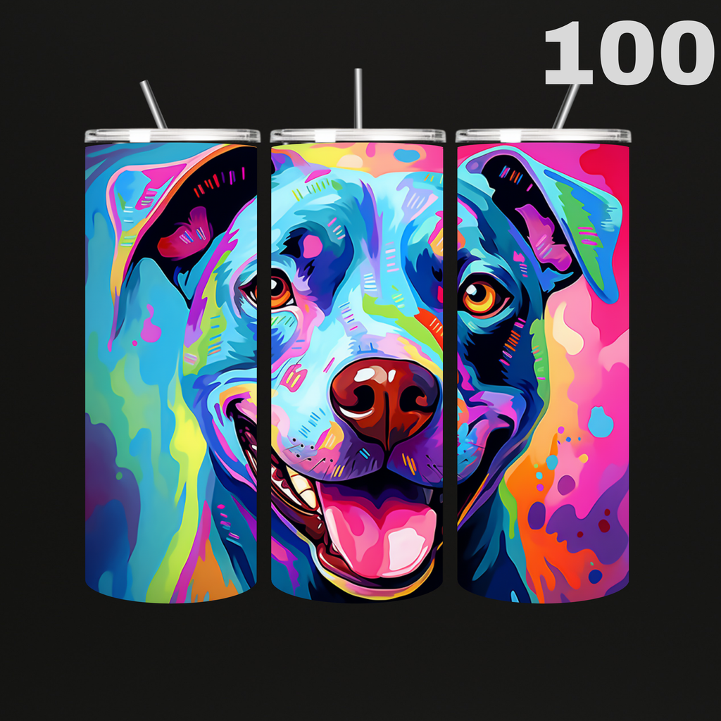 Tumbler Hond Aquarel