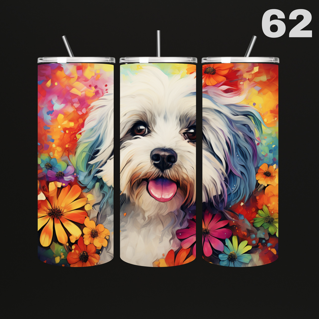 Tumbler Hond Aquarel