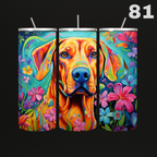 Tumbler Hond Aquarel