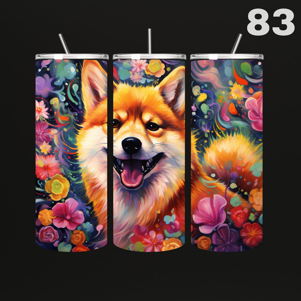 Tumbler Hond Aquarel