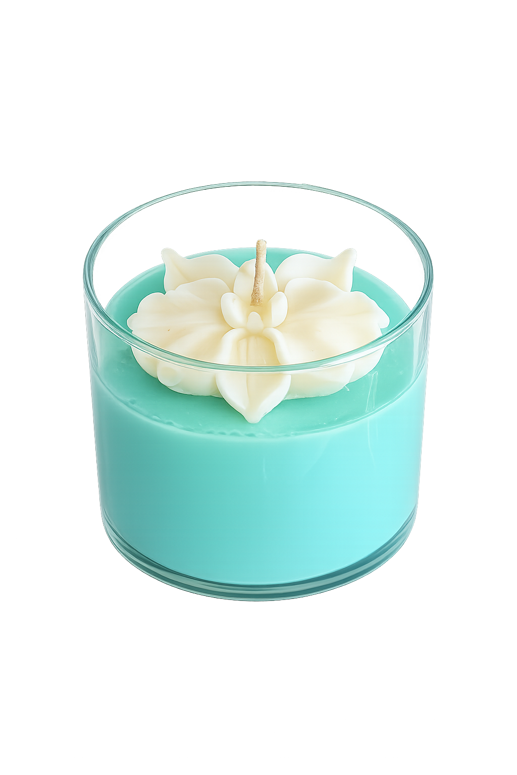 Luxe Geurkaars met Bloem