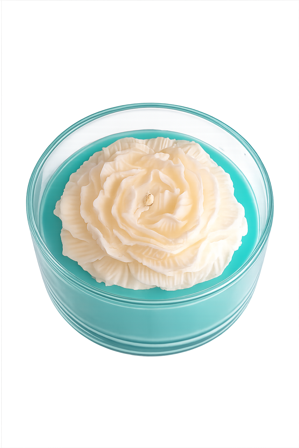 Luxe Geurkaars met Bloem