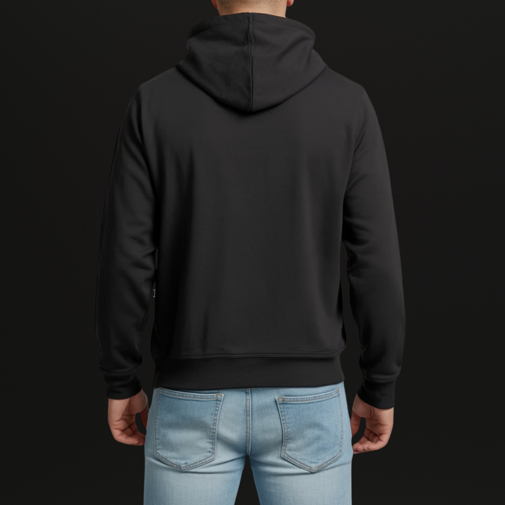 DonGinnos Hoodie Zwart Borstlogo