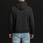 DonGinnos Hoodie Zwart Borstlogo