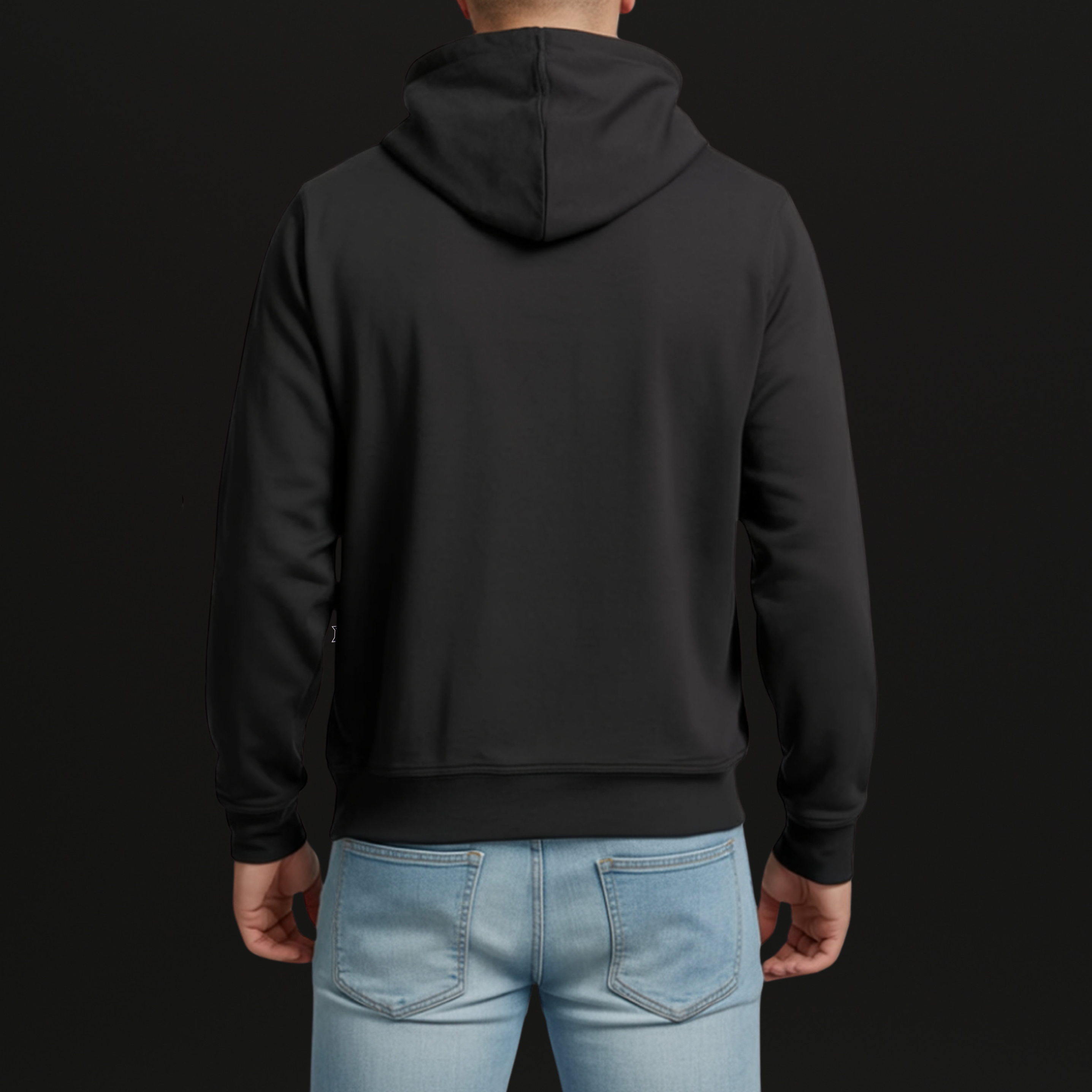 DonGinnos Hoodie Zwart Borstlogo