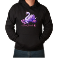 Jorieke Hoodie "Zwaan" zwart