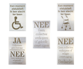 Deurbel Bordjes