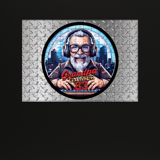 Grandpa Gamer83 puzzel groot Traanplaat
