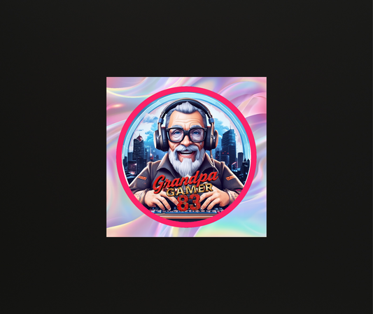 Grandpa Gamer83 Magneet Holo