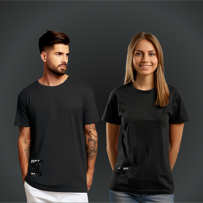 Drop The Mike - Super Premium T-shirt Uniek & Exclusief (Droparmy Broekzak)