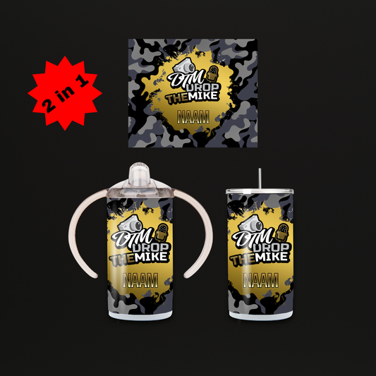 DropTheMike Mini Tumbler Goud met naam