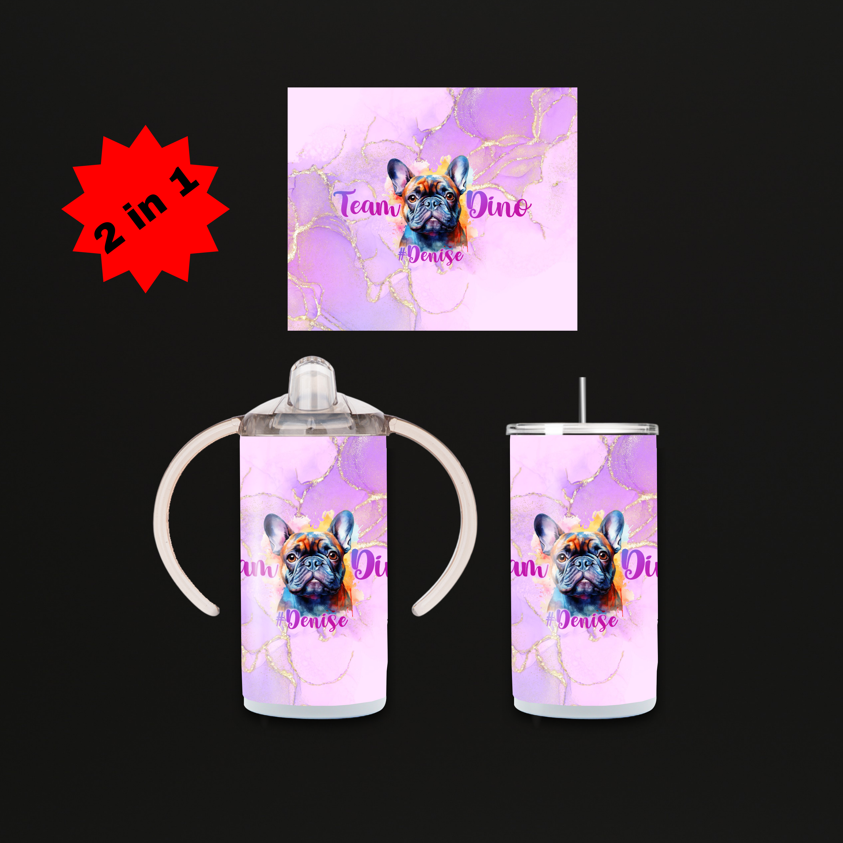 LGS Denise Mini Tumbler Marble Pink