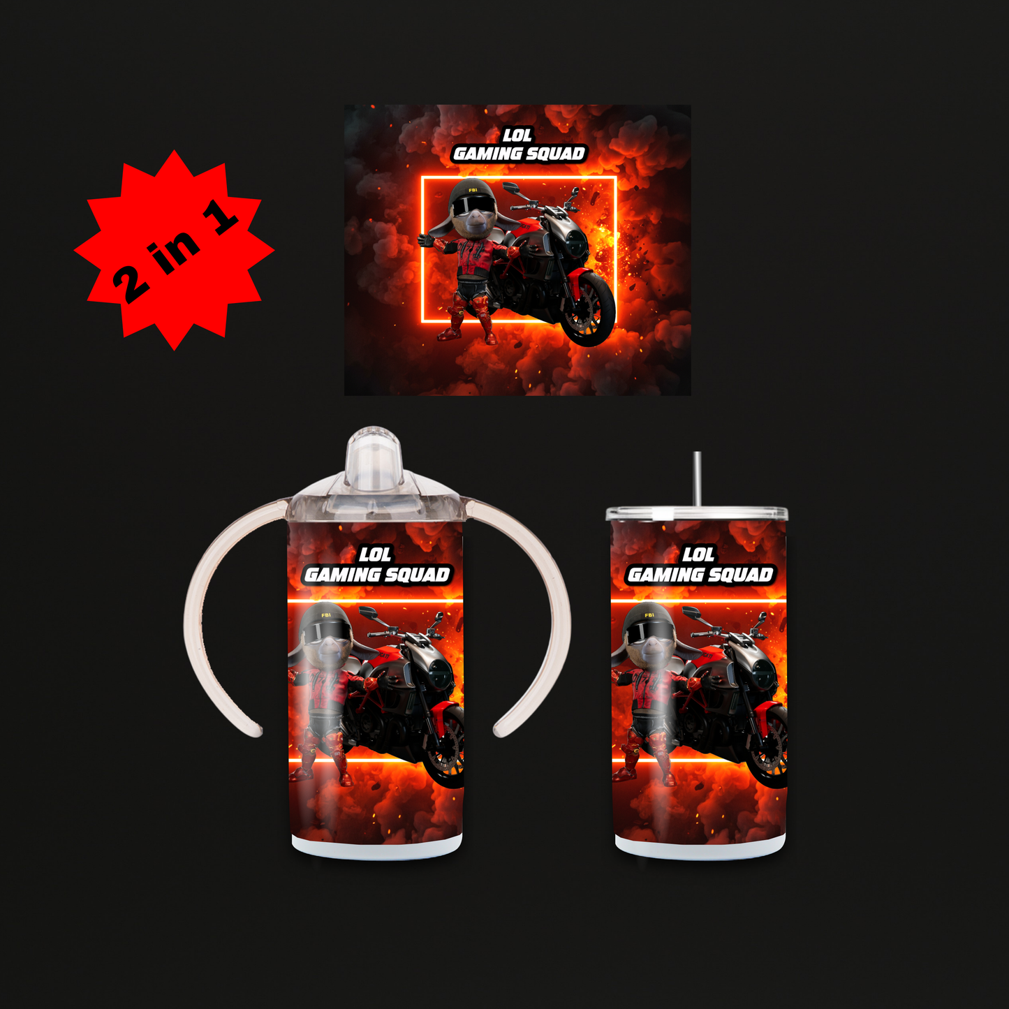 LOL Gaming Squad Mini Tumbler Red