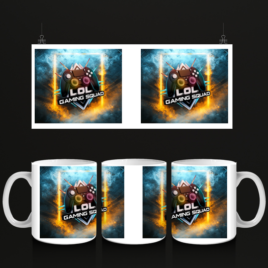 LOL Gaming Squad mok Blauw Geel