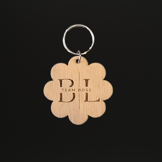 Boss Lady Sleutelhanger hout