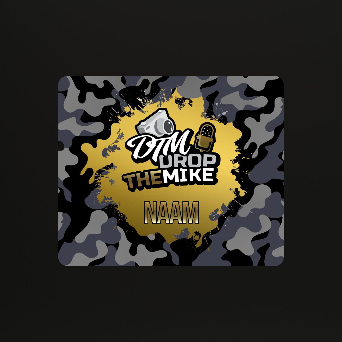 DropTheMike Muismat Goud met naam