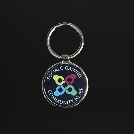 Sociale Gaming Community Sleutelhanger metaal