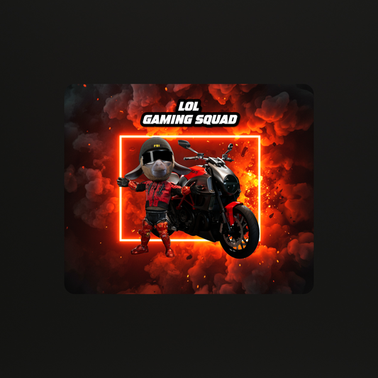 LOL Gaming Squad Muismat Red