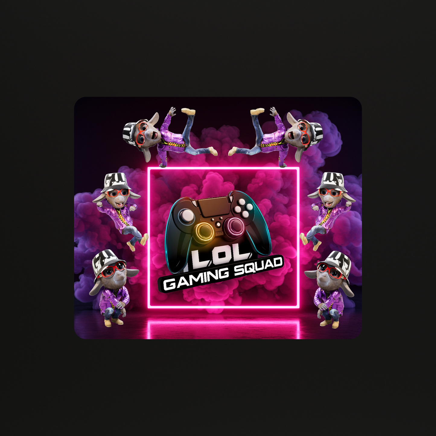 LOL Gaming Squad Muismat Pink