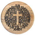 Houten Onze Vader bord