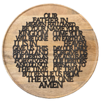 Houten Onze Vader bord