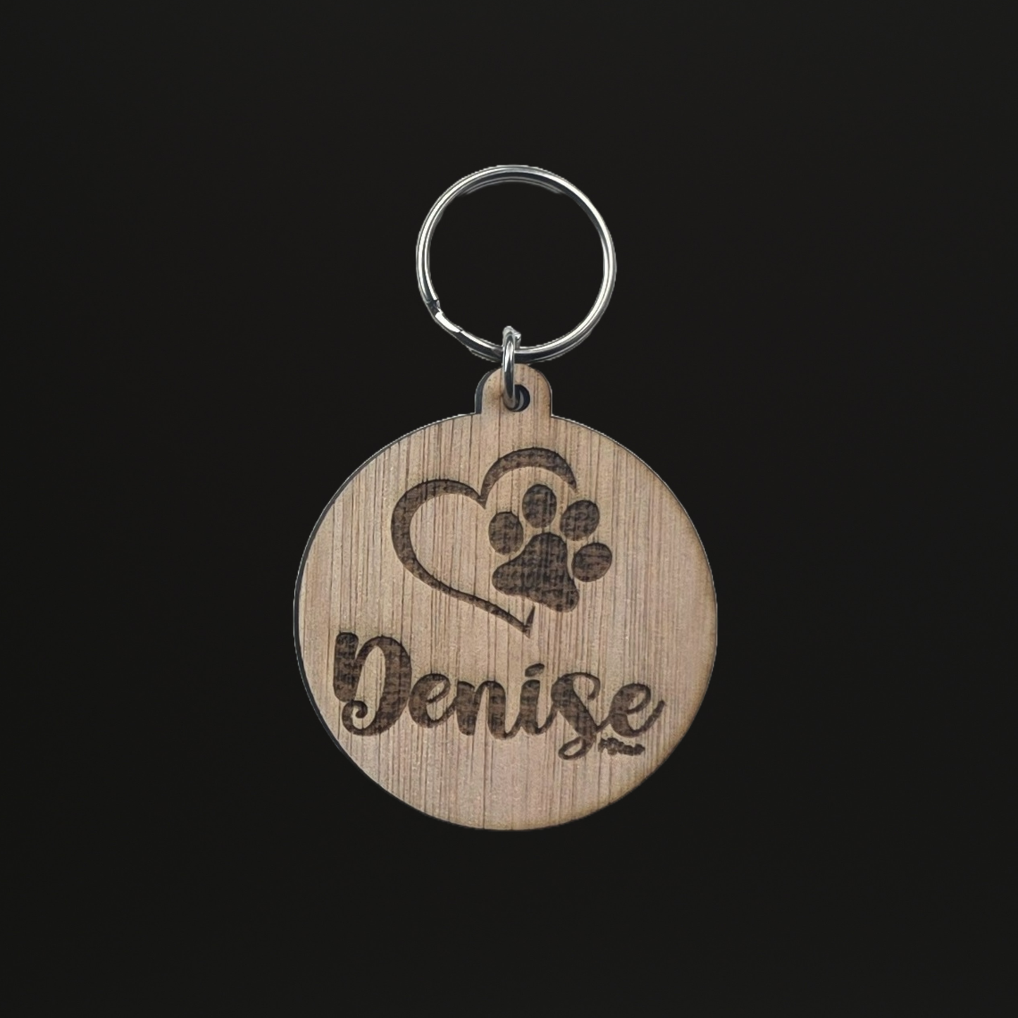 Denise Sleutelhanger hout