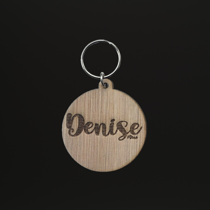 Denise Sleutelhanger hout