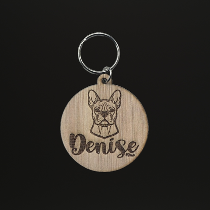 Denise Sleutelhanger hout