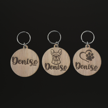 Denise Sleutelhanger hout