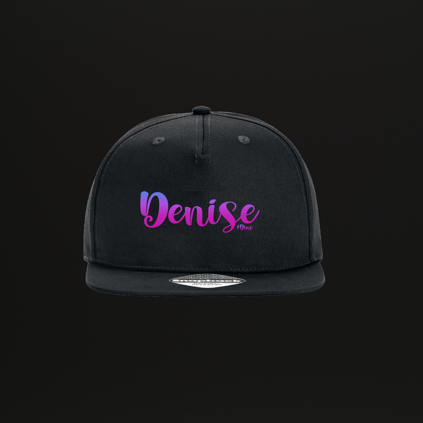 Denise Snapback Pet Zwart Logo