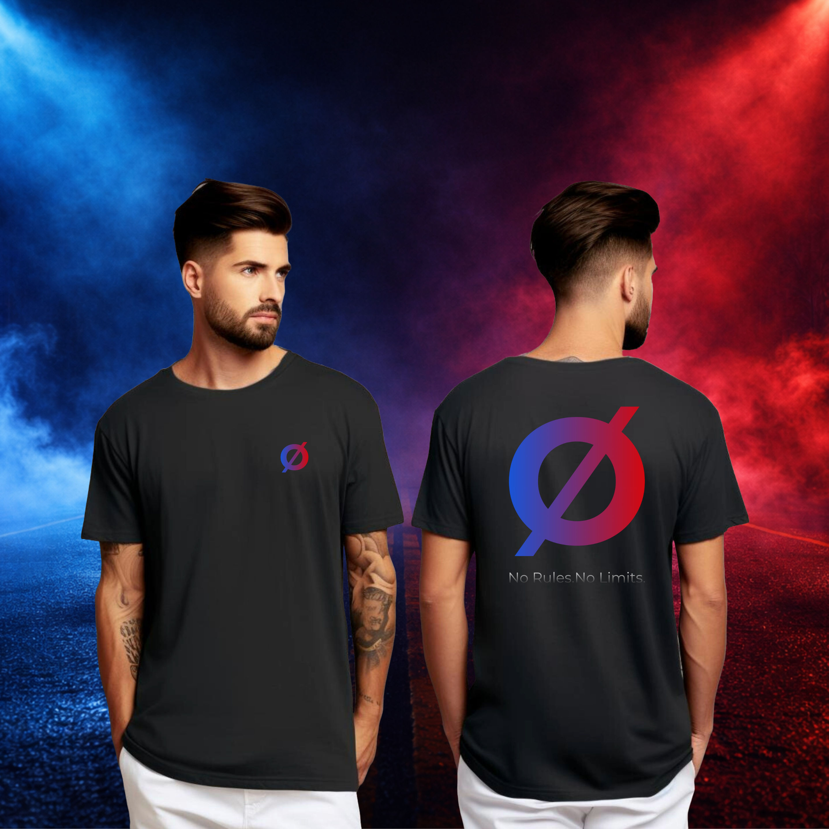 EchØ Streetwear Tshirt (Logo borst en rug)
