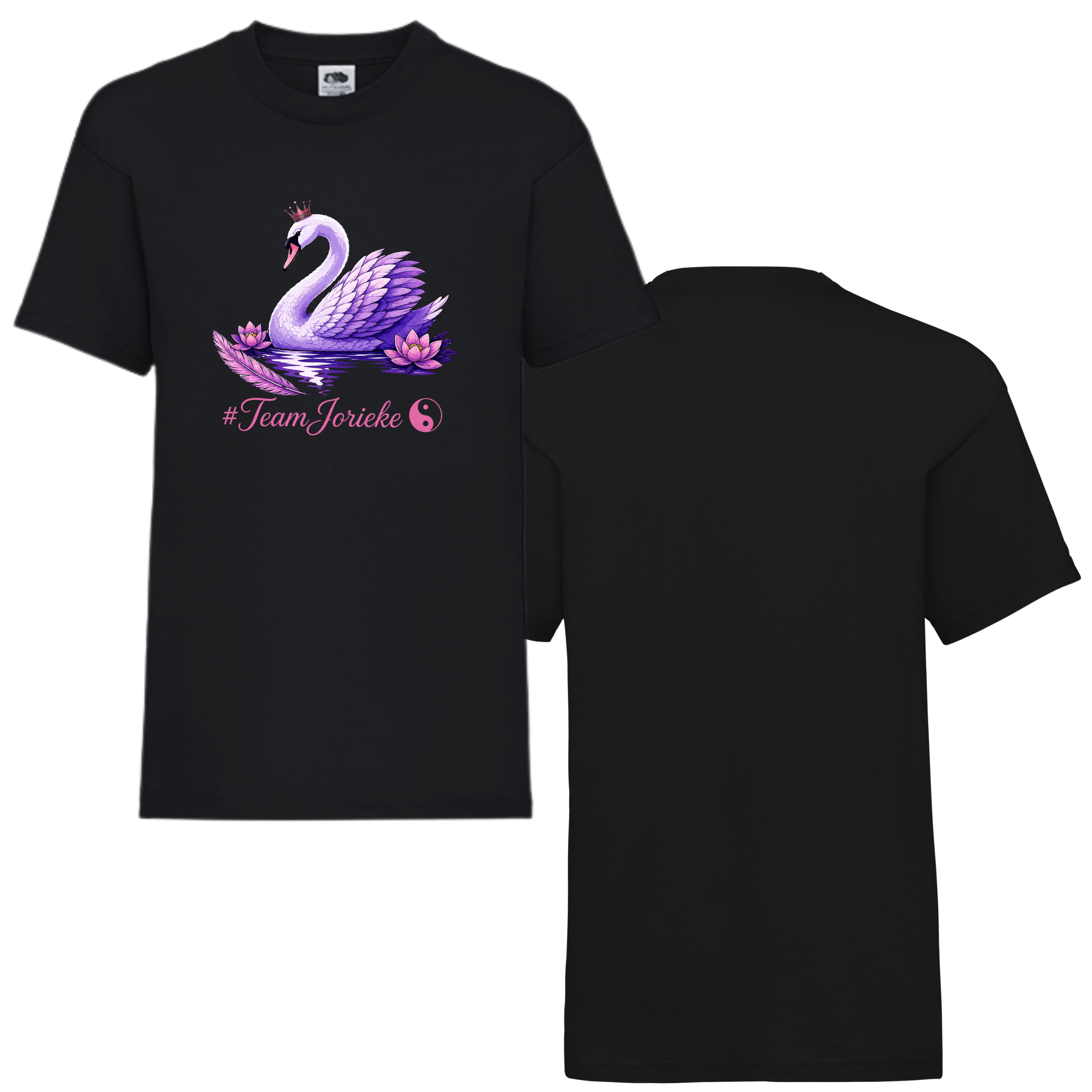 Jorieke Tshirt "Zwaan" zwart