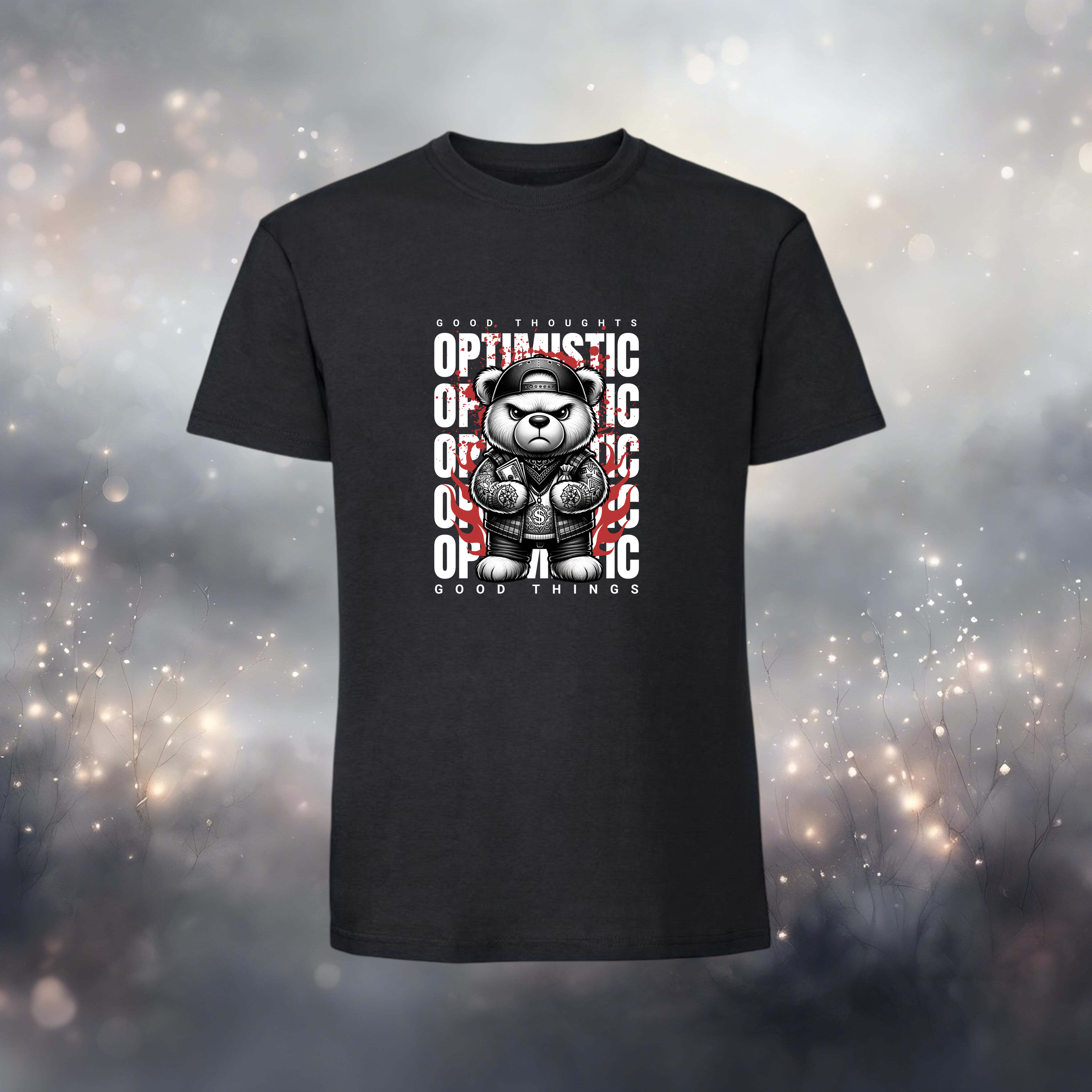 Optimistic Bear T-shirt (1001)