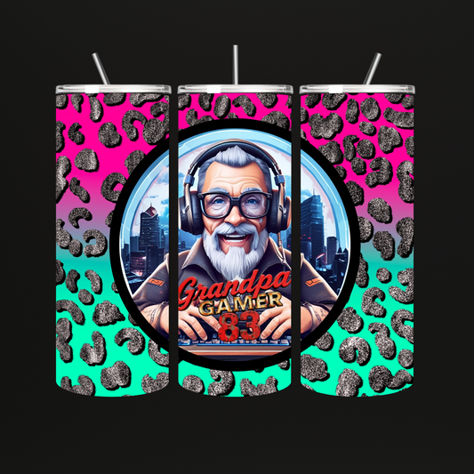 Grandpa Gamer83 Tumbler Pink Edition