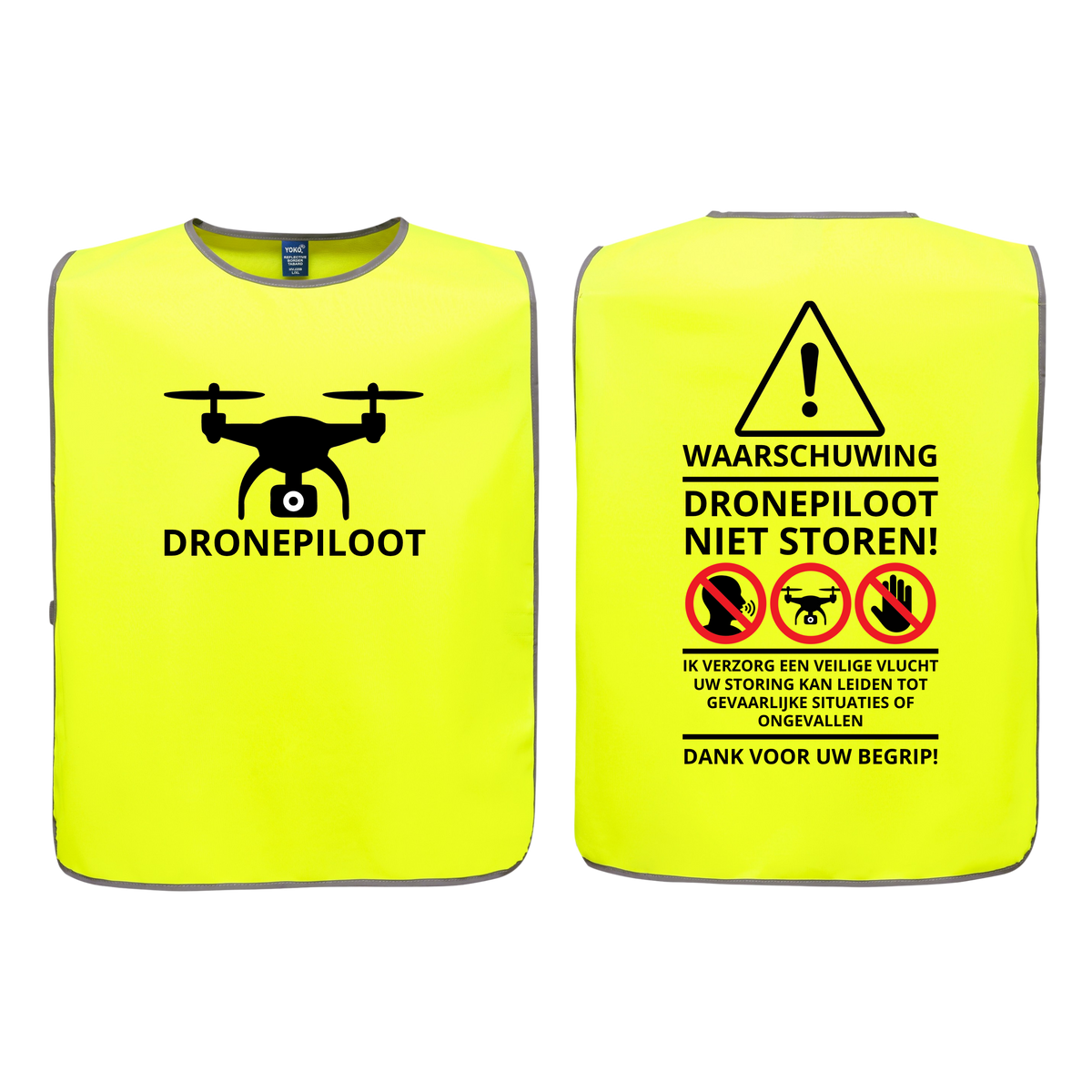 Geel Hesje Dronepiloot