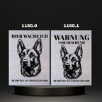 Warnshild Fertiges Design Schäferhund & Collie
