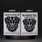 Warnshild Fertiges Design Schäferhund & Collie
