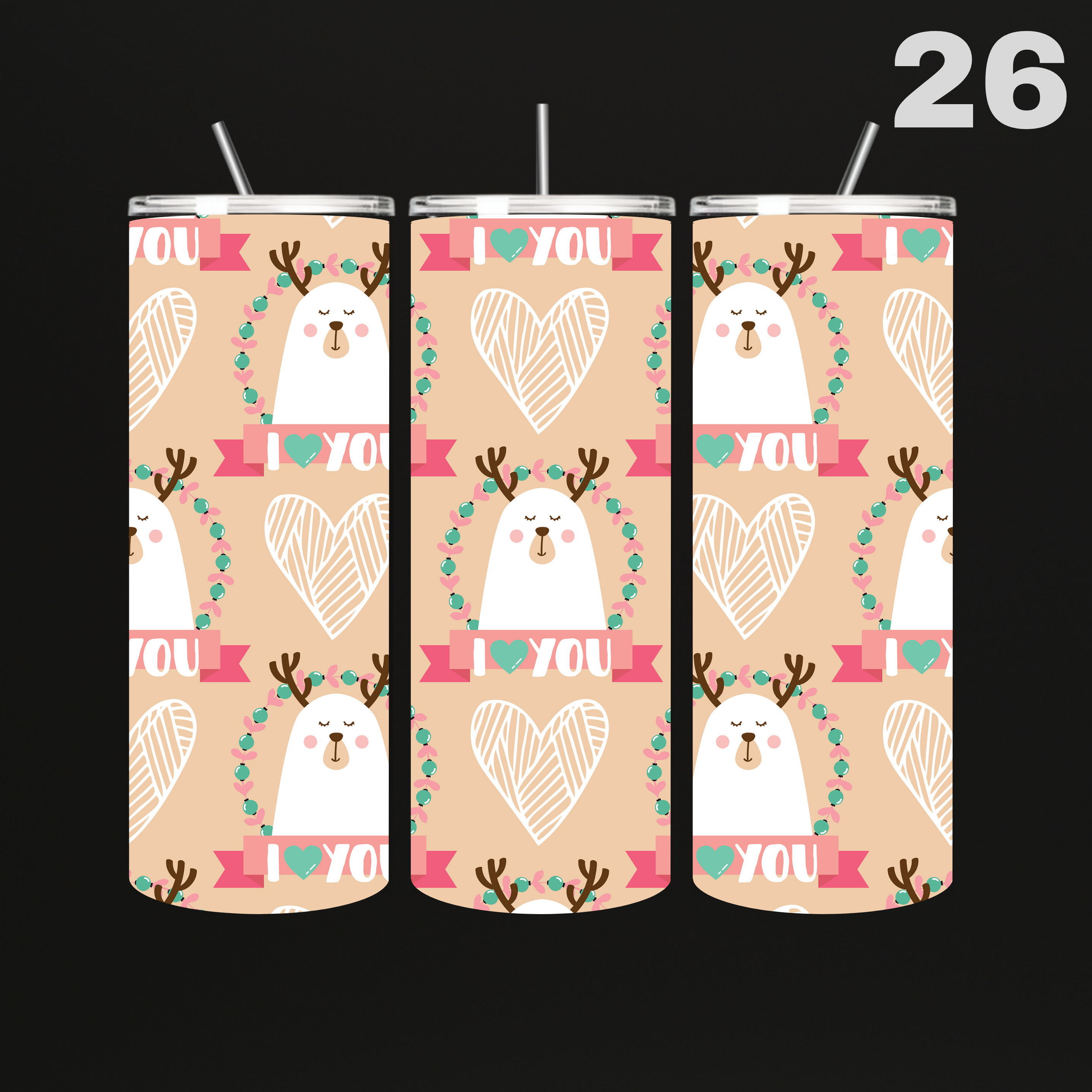Tumblers Hartjes