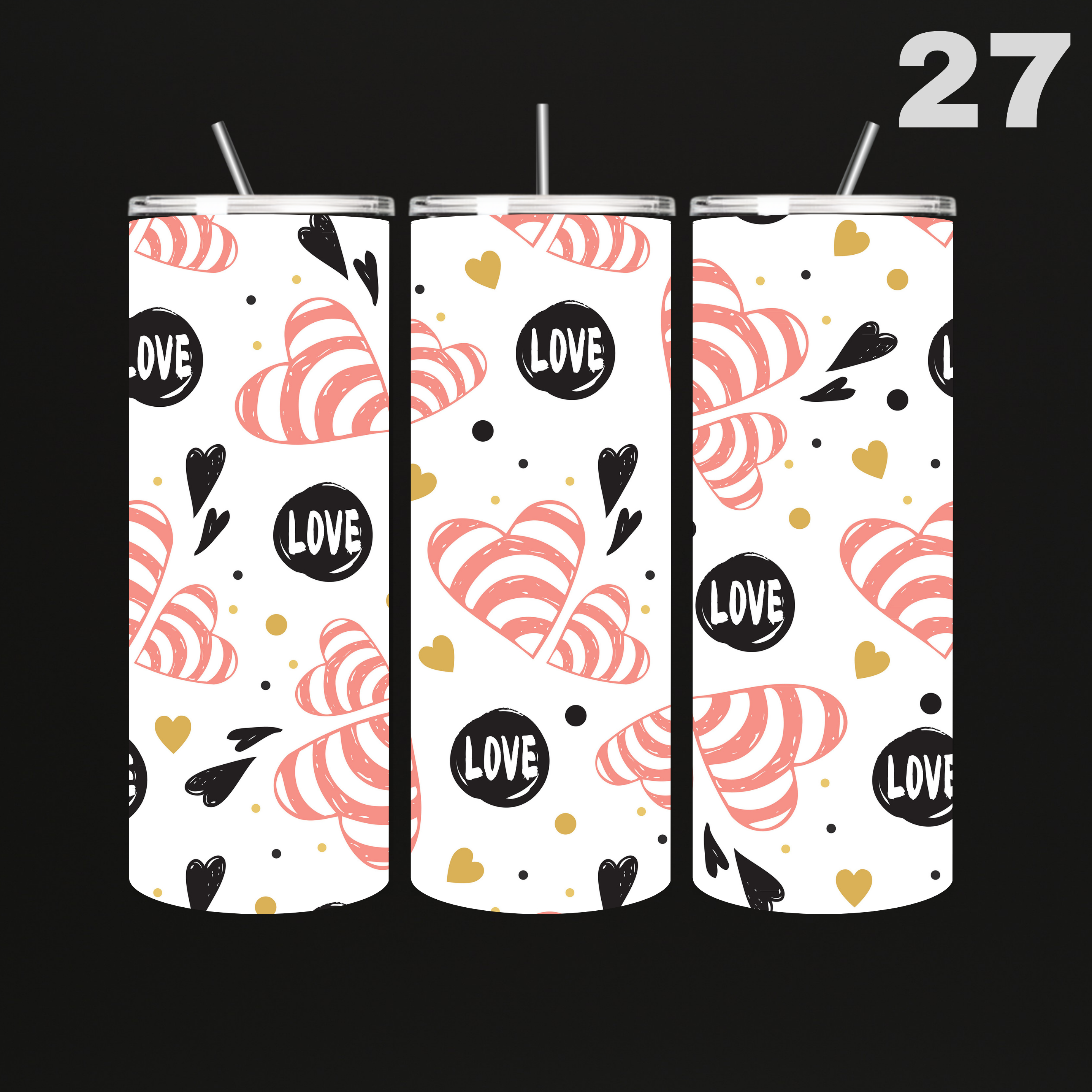 Tumblers Hartjes