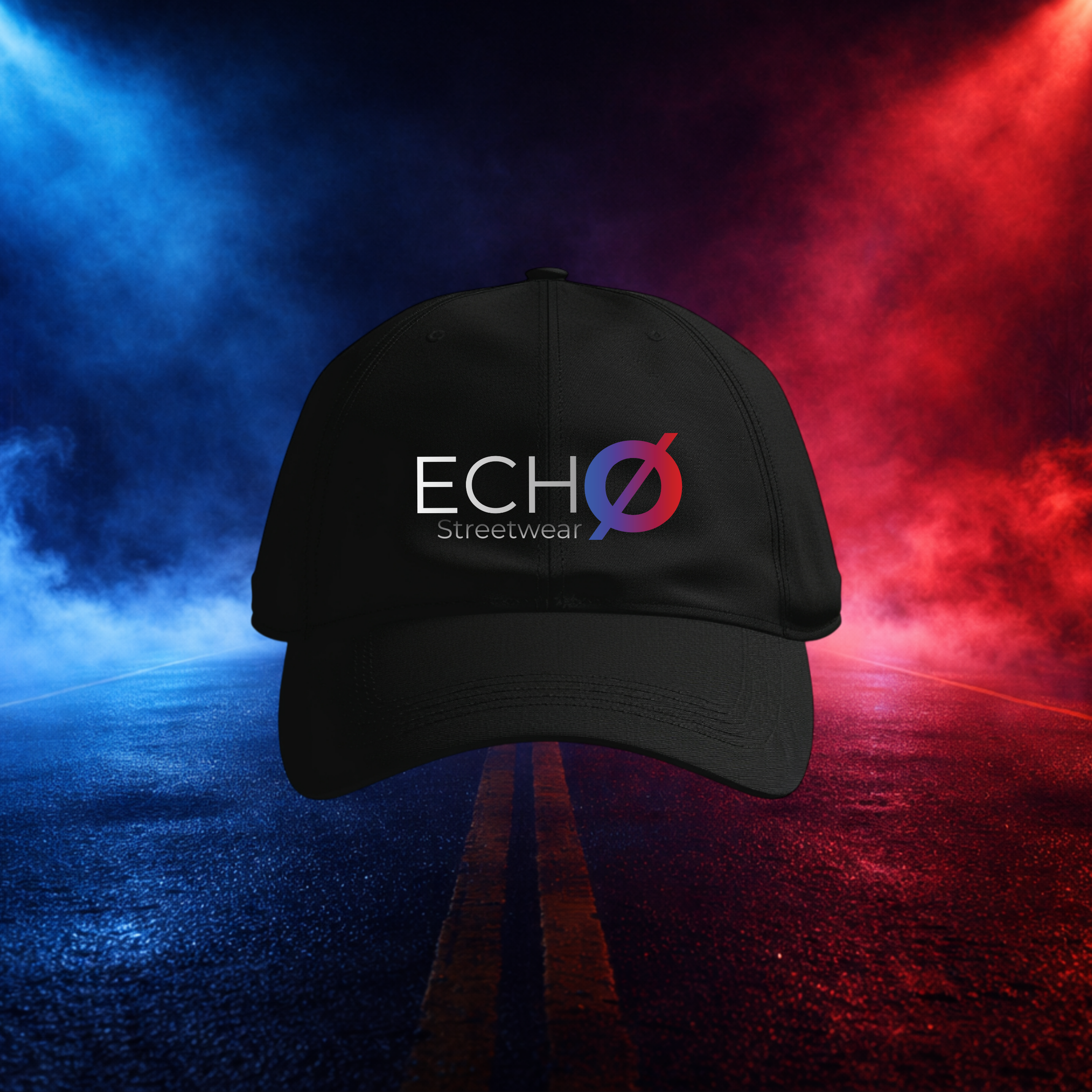 EchØ Streetwear Baseball Pet Zwart