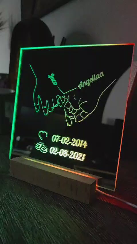 Luxe spiegel met gravure 20x20cm